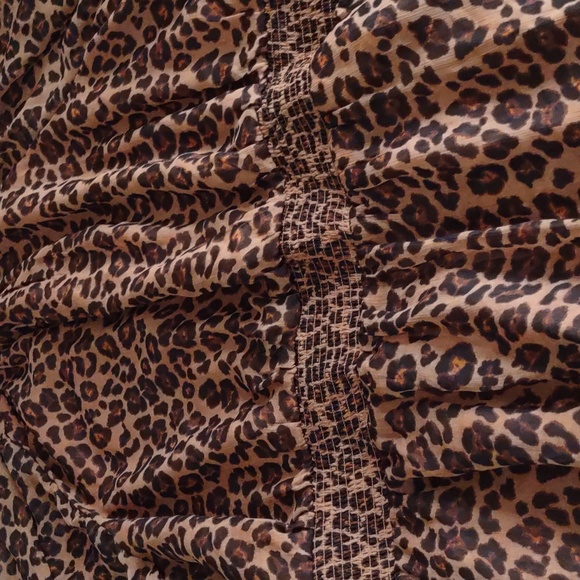 NWT Old Navy XXL Tall Animal Print Long Sleeve Keyhole Back Stretch Dress - Picture 14 of 14